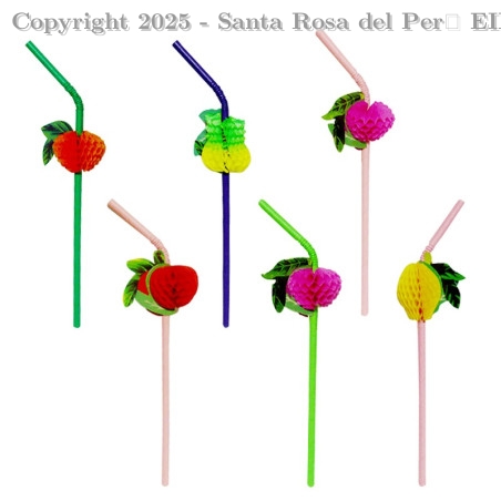 SORBETE BIODEG. POLIPAPEL C/DECORACION /FRUTA