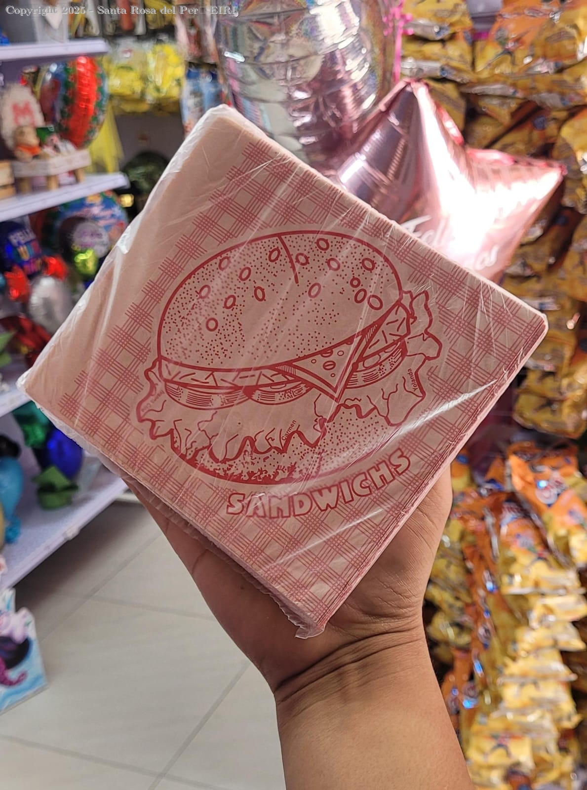 SOBRE SANGUCHERO DE PAPEL 6 X 6