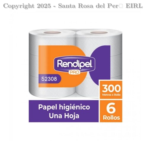 PAPEL HIGIENICO JUMBO RENDIPEL - BLANCO X6