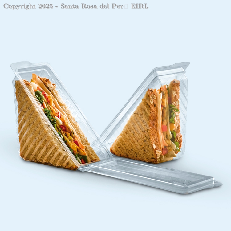 ENVASE PORTA TRIPLE / SANDWICH