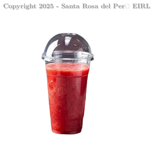VASO CON TAPA DOMO P.E.T. # 20 OZ.