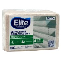 SERVILLETA ELITE ECOLOGICA 1 HOJAX 100 UNIDS.