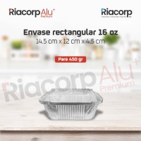 ENVASE DE ALUMINIO 500 GR. C/TAPA TRANSPARENTE